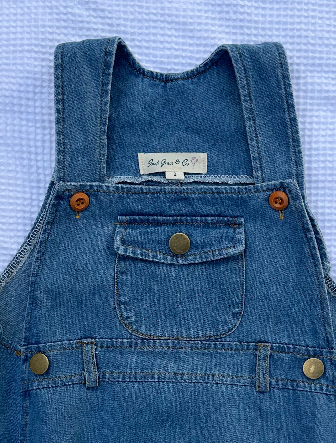 Denim Overall Romper