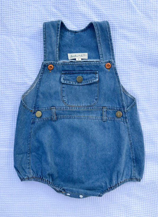Denim Overall Romper