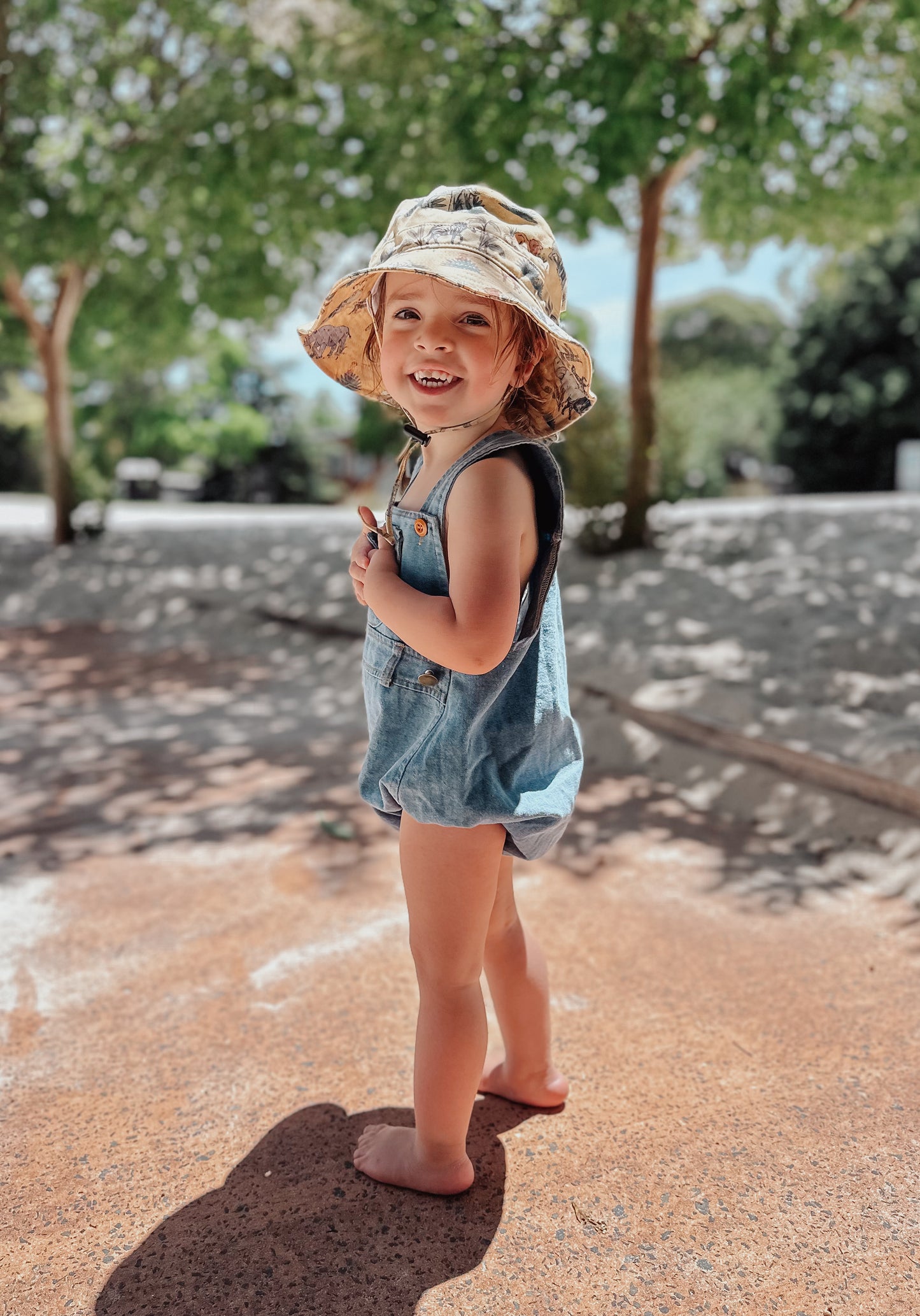 Denim Overall Romper